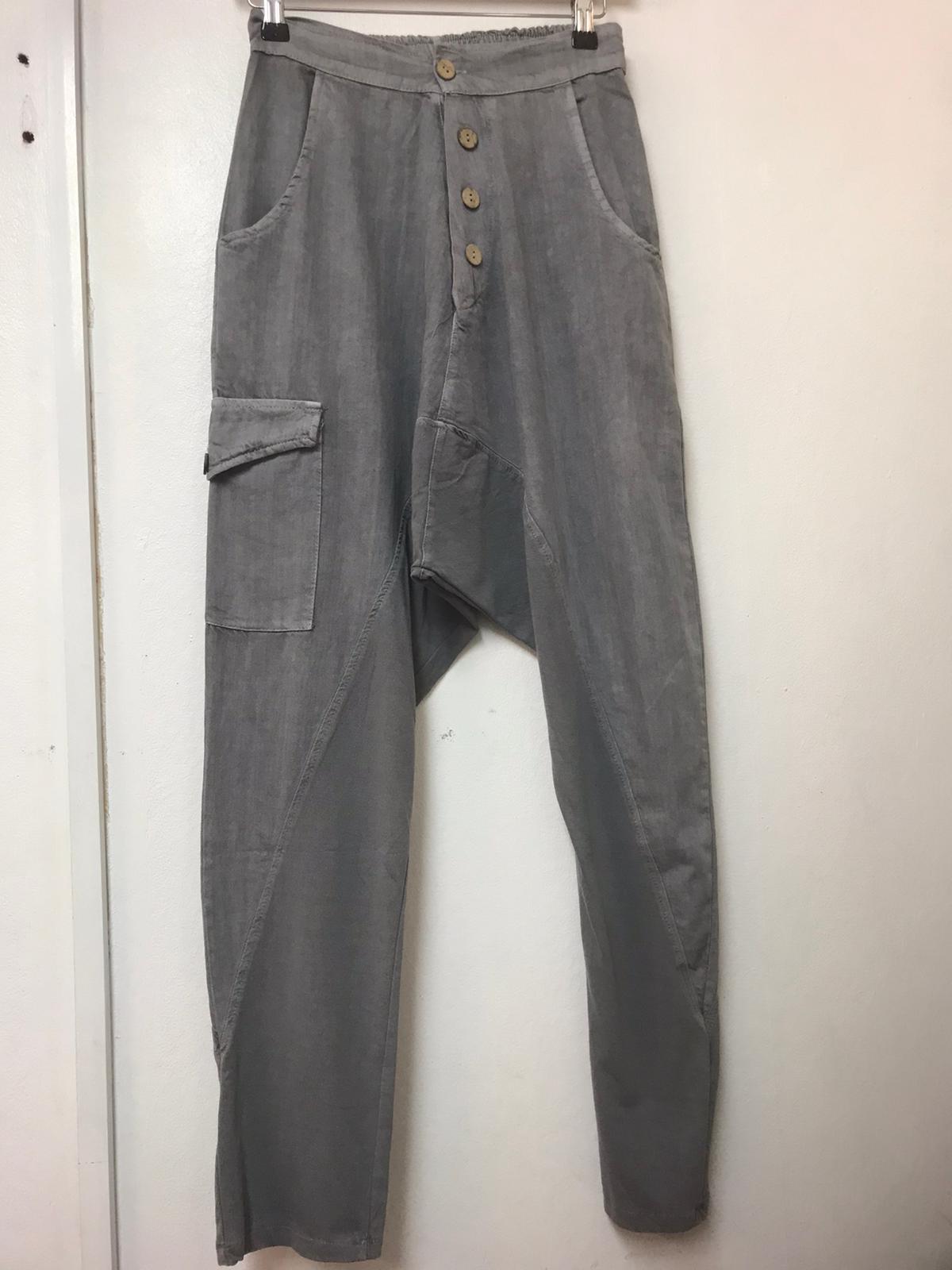 Unisex Denim Design High Waist Trousers