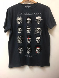 Navy Blue Forever Famous Printed Cotton T-Shirt