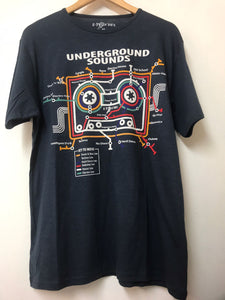 Under Ground Music  Sounds Retro Print  Regular T-Shirt