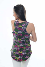Load image into Gallery viewer, Anthracite All Over Bicycle Printed Cotton Women Vest - S-Ponder Shop
