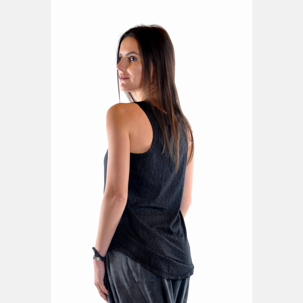 Stone Embroidered Feather Women Lace Top Tank