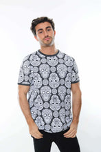 Load image into Gallery viewer, Grey Full Mexican Skull Printed Cotton T-Shirt Tee Top Timya Wholesale S-Ponder
