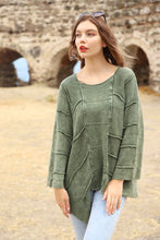 Load image into Gallery viewer, Asymetric Cotton Washed Lined Women Jumper
