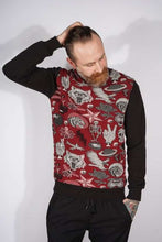 Load image into Gallery viewer, Red - Black Skull Skeleton Gothic Cotton Sweatshirt Timya Wholesale S-Ponder
