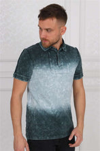 Load image into Gallery viewer, Green Grey Stone Washed Cotton Men Polo T-shirt Tee Top Timya Wholesale S-Ponder
