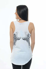 Load image into Gallery viewer, White Angel Wings Printed Cotton Women Vest Tank Top Timya Wholesale S-Ponder
